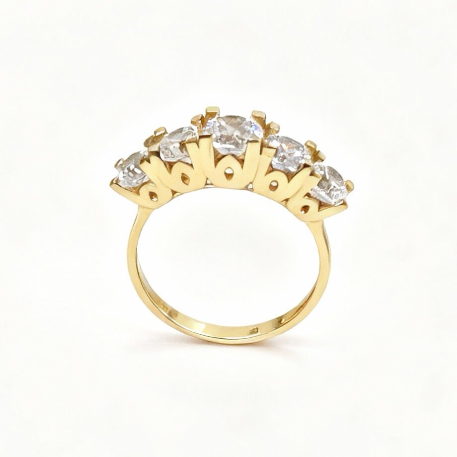 Altın beştaş yüzük