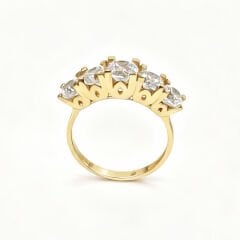 Altın beştaş yüzük