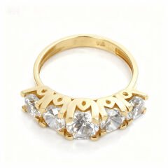 Altın beştaş yüzük