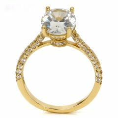 Altın Taşlı Tektaş Yüzük