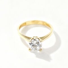 Altın Tektaş Yüzük