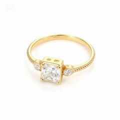 Altın Tektaş Yüzük