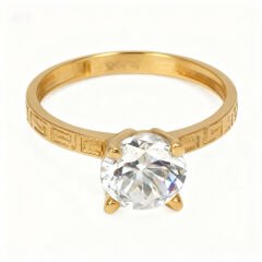 Altın Tektaş Yüzük