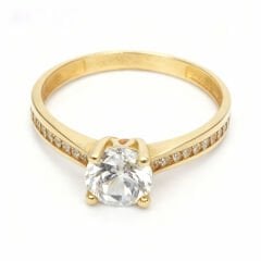 Altın Tektaş Yüzük