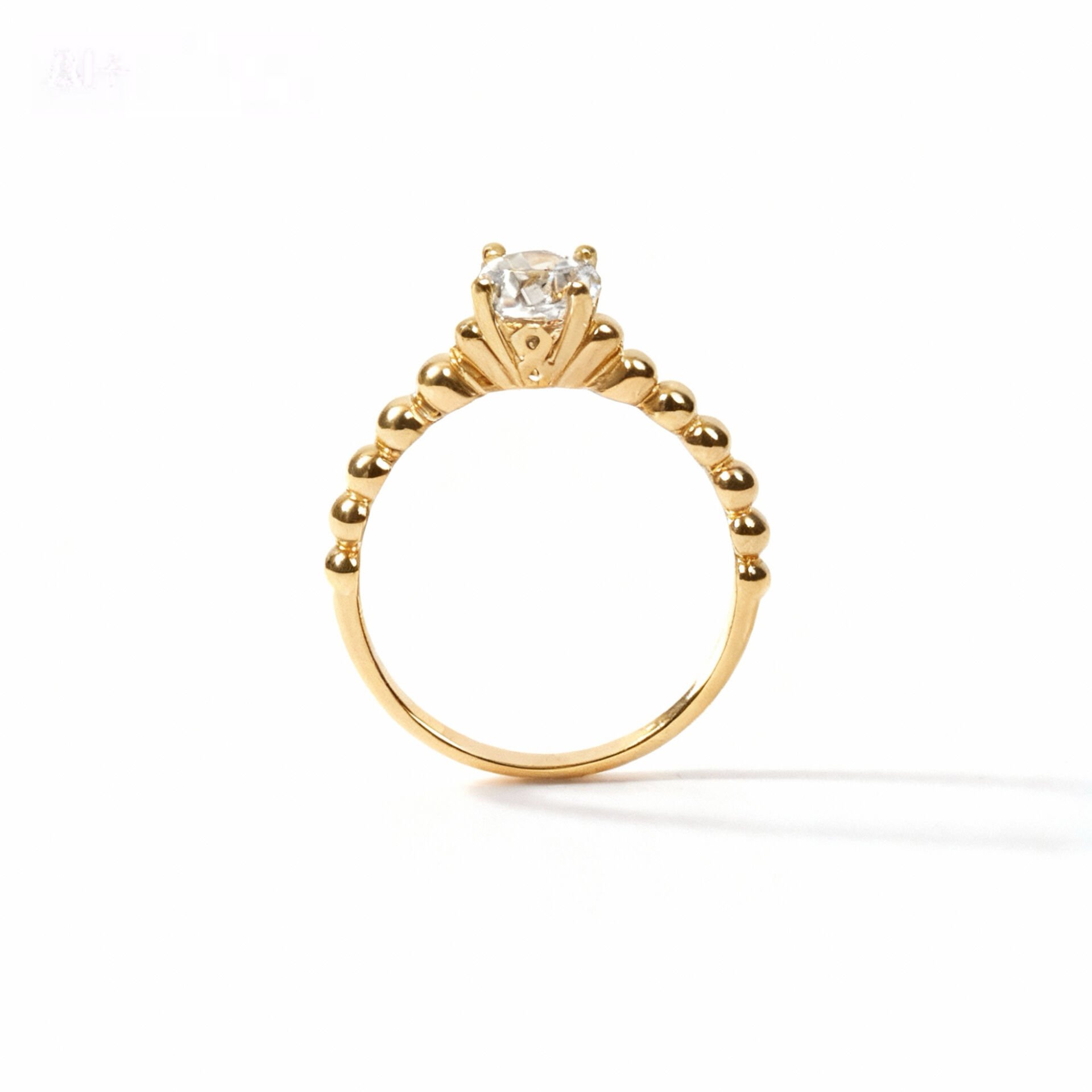 Altın Tasarım Tektaş Yüzük