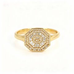 Cigold Taşlı Altın Yüzük