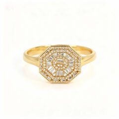 Cigold Taşlı Altın Yüzük