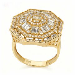 Cigold Taşlı Altın Yüzük