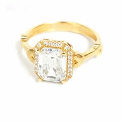 Altın Tasarım Tektaş Yüzük