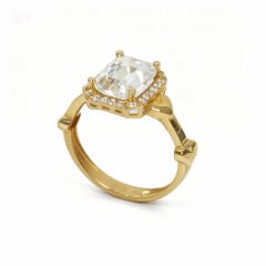 Altın Tasarım Tektaş Yüzük