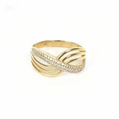 Zirkon Taşlı Altın Yüzük