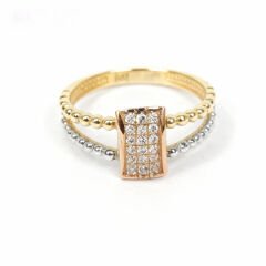 Dorika Toplu Altın Yüzük