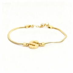 Altın Harf Bileklik (S)