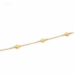 5 Motifli Altın Yonca Kolye