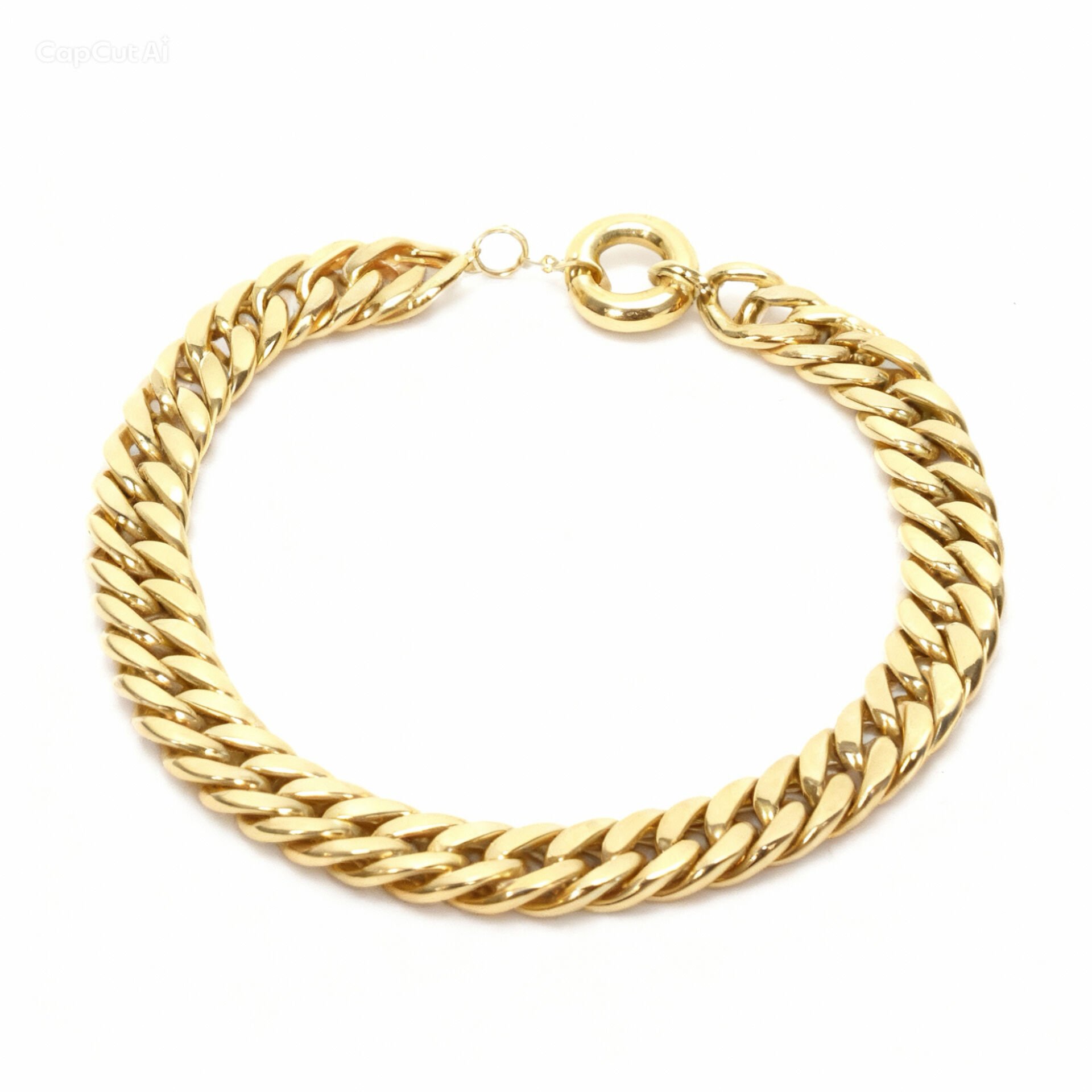 Kalın Altın Zincir Bileklik