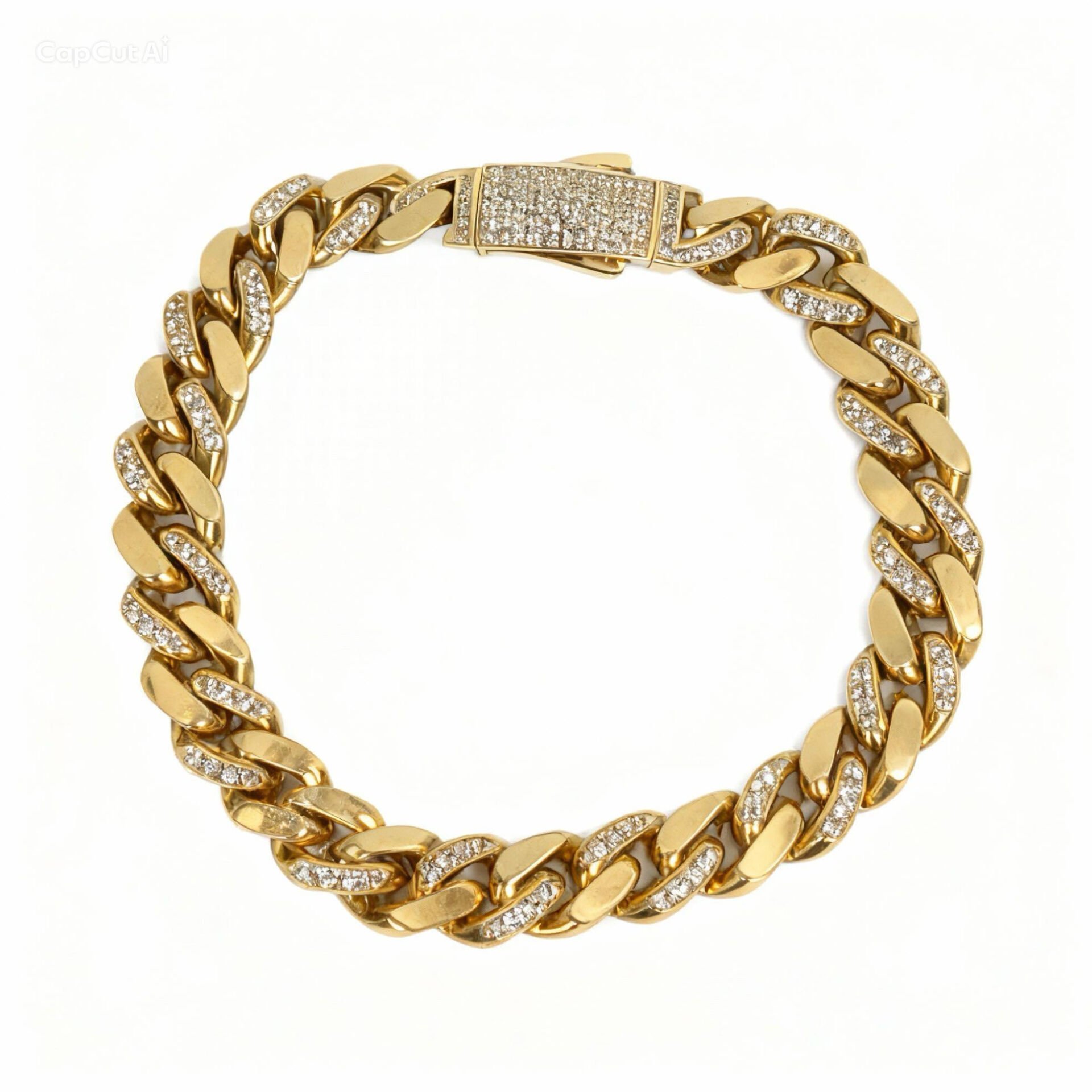 Taşlı Altın Gurmet Bileklik