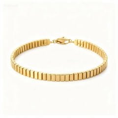 Dikdörtgen Model Altın Bileklik