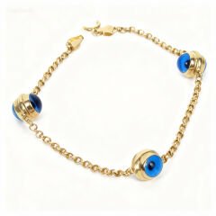 Nazar Boncuğu Altın Bileklik