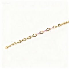 Taşlı Halka Model Altın Bileklik