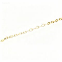 Taşlı Halka Model Altın Bileklik