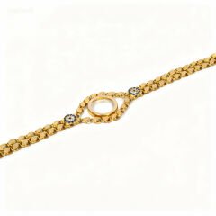 22 Ayar içi Boş Arpa Bileklik