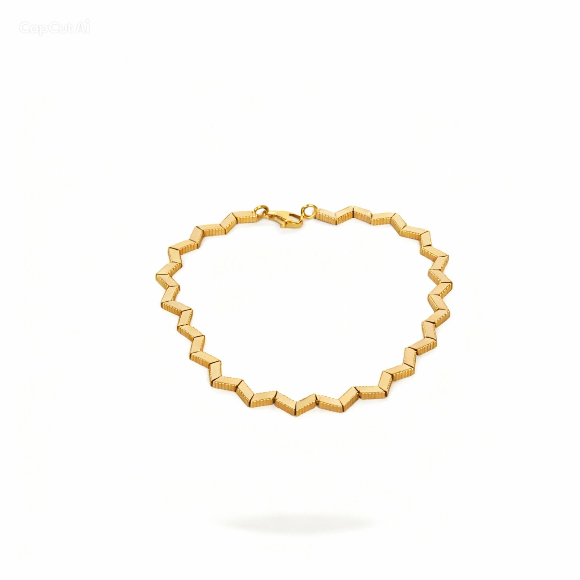 Altın Zigzag Bileklik