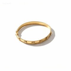 Yonca Parıltılı Altın Kelepçe