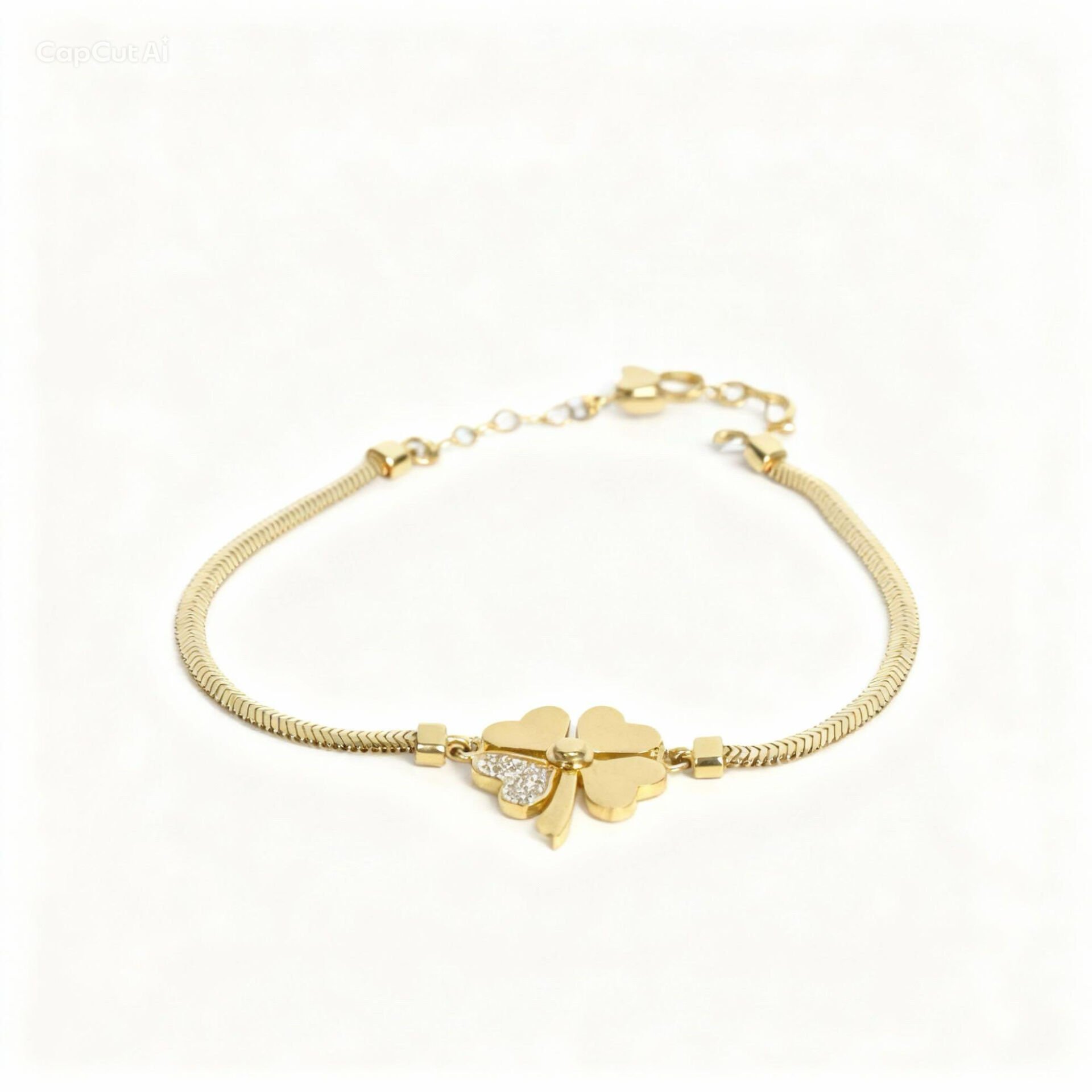 Taşlı Yonca Bileklik