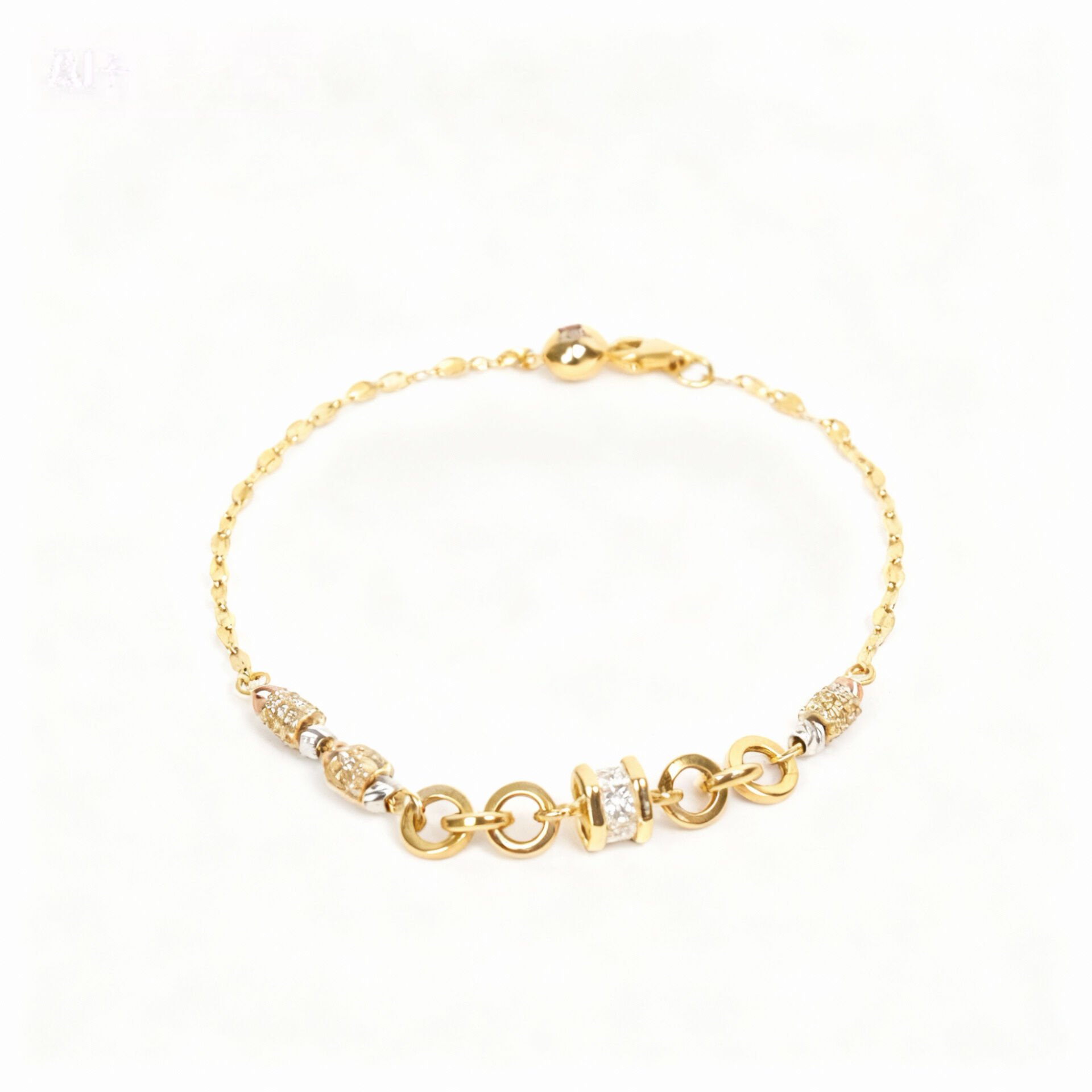 Altın Taşlı Tasarım Bileklik