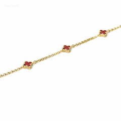 4 yoncalı altın bileklik