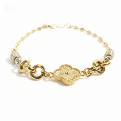 Altın yonca bileklik