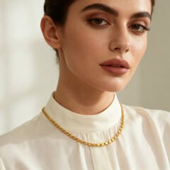 Arpa Model Altın Kolye