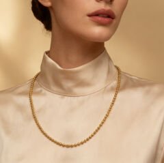 Altın Top Zincir Kolye