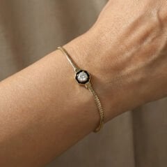 Altın Balık Sırtı Zincir Tektaş Set