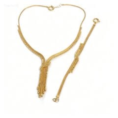 Altın Dorika Hasır Örgü Set