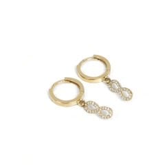 Sonsuzluk Altın Küpe