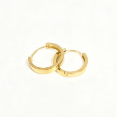 Minimal Halka Altın Küpe