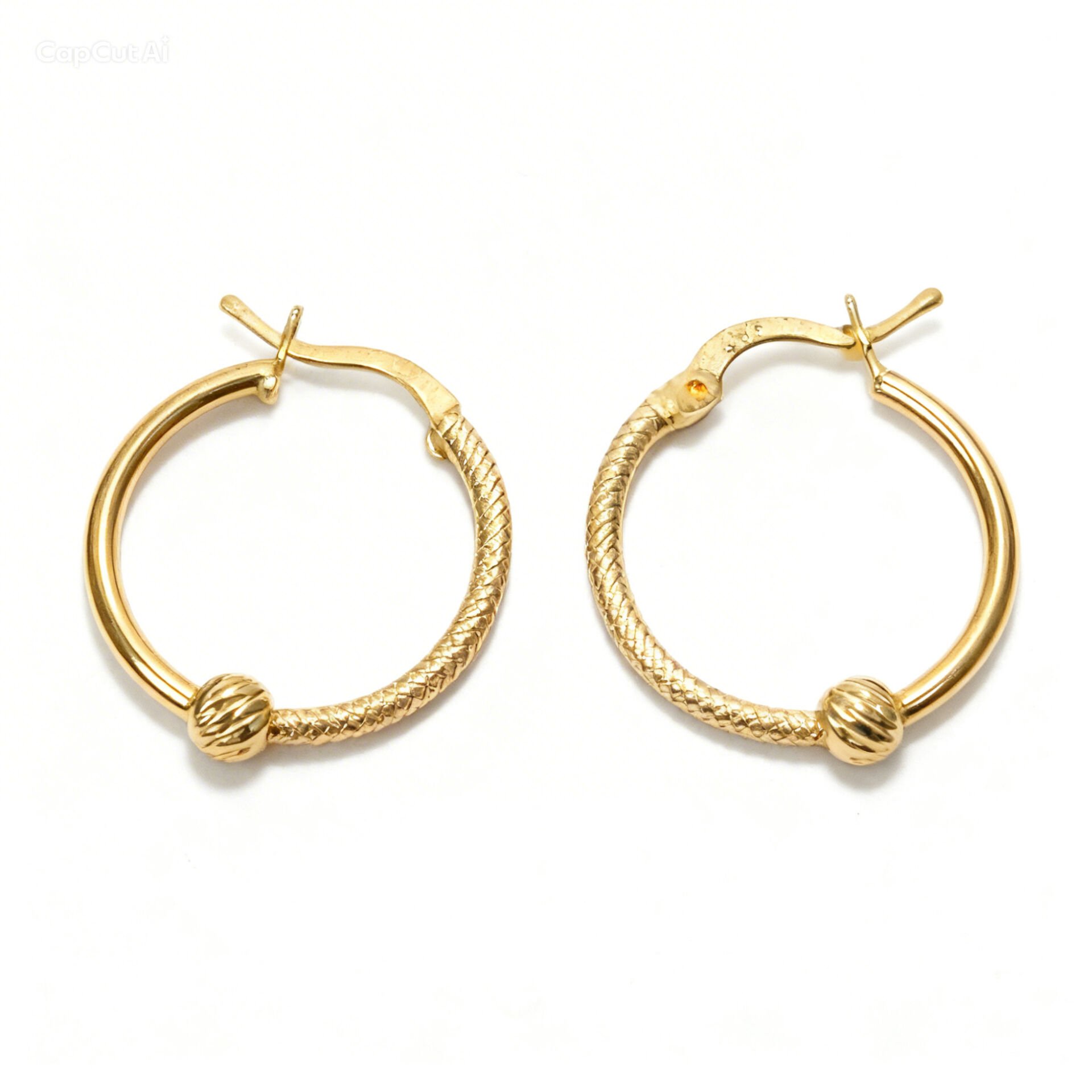 Cilalı Toplu Altın Küpe