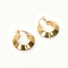 C model Halka Altın Küpe