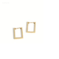 Altın Dikdörtgen Küpe