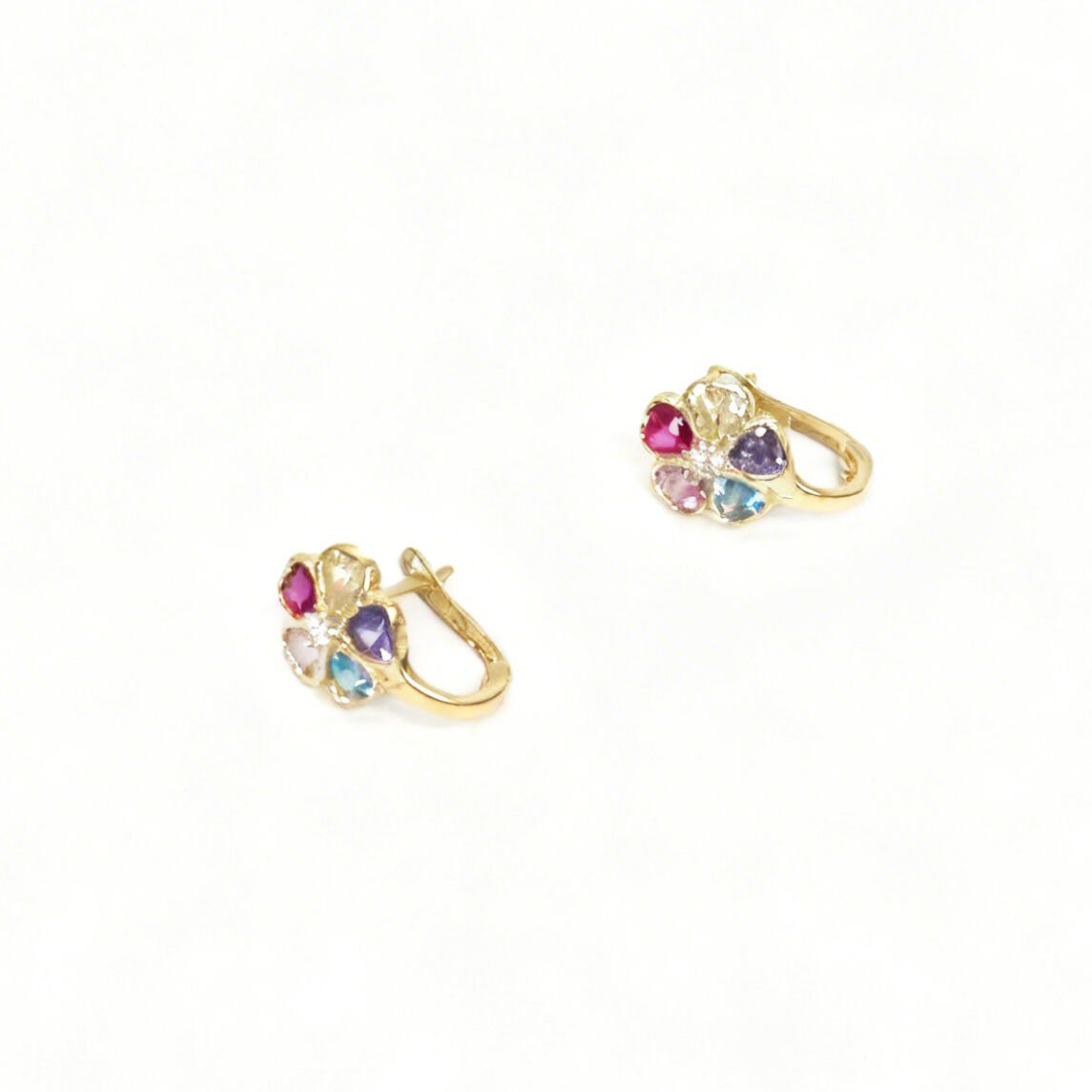 Gökkuşağı Altın Küpe