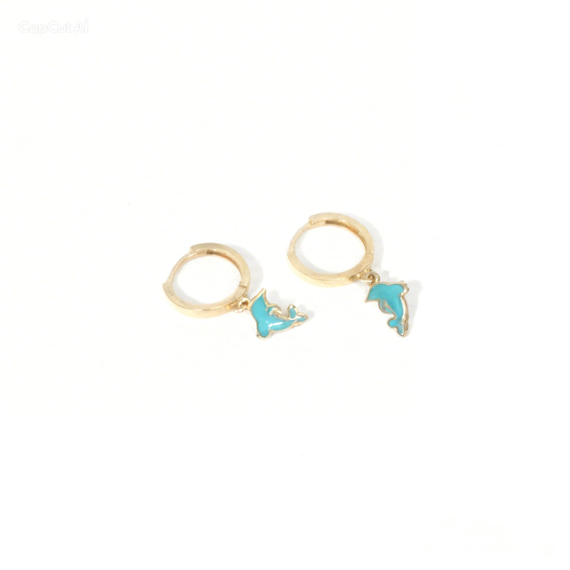 Altın Yunus Çocuk Küpe