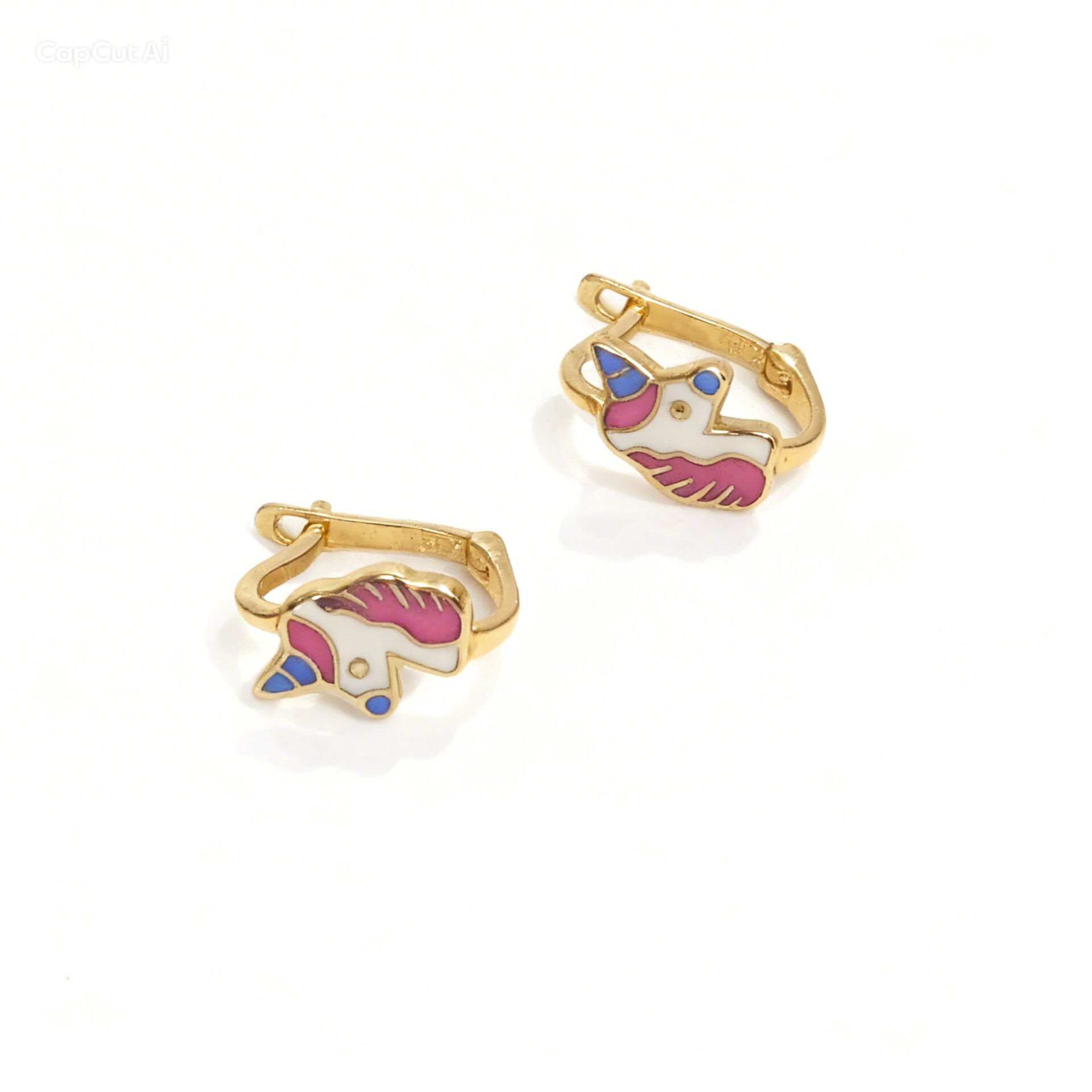 Unicorn Altın Çocuk Küpe