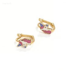 Unicorn Altın Çocuk Küpe