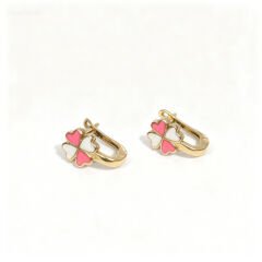 Yonca altın çocuk küpe