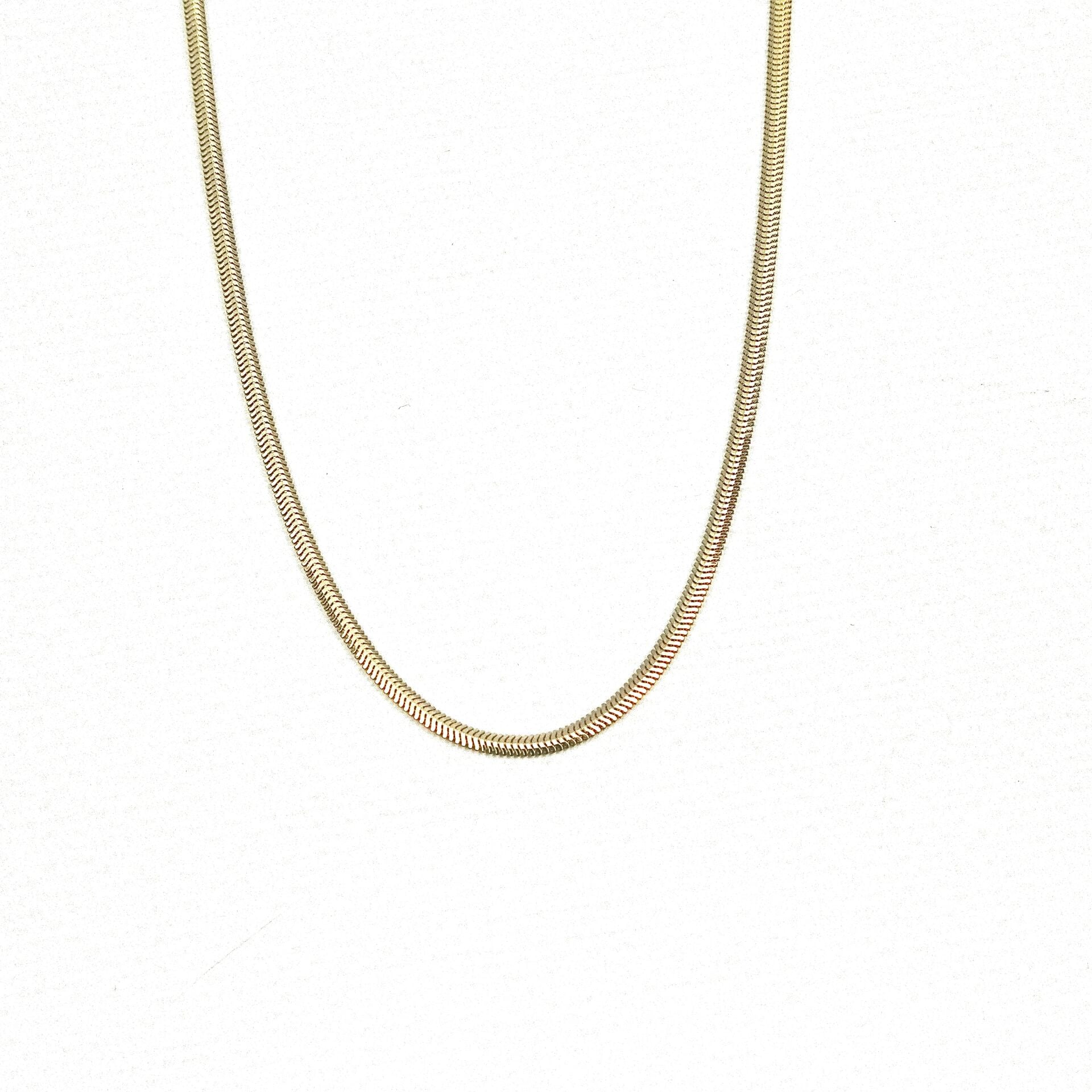 14 ayar balık sırtı altın zincir kolye