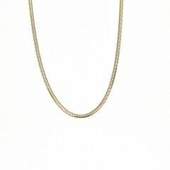 14 ayar balık sırtı altın zincir kolye