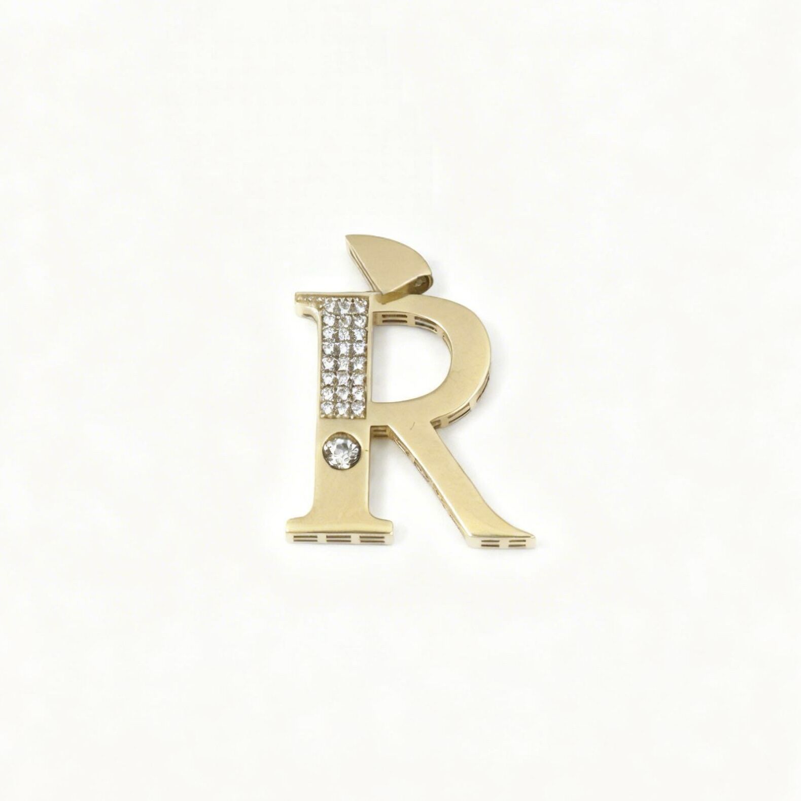 14 Ayar N harfi kolye ucu