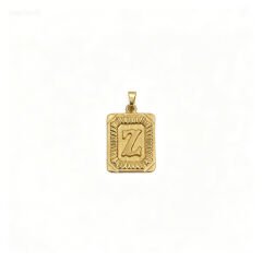 14 Ayar Z Harfi Altın Kolye Ucu