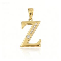 14 Ayar Z harfi kolye ucu